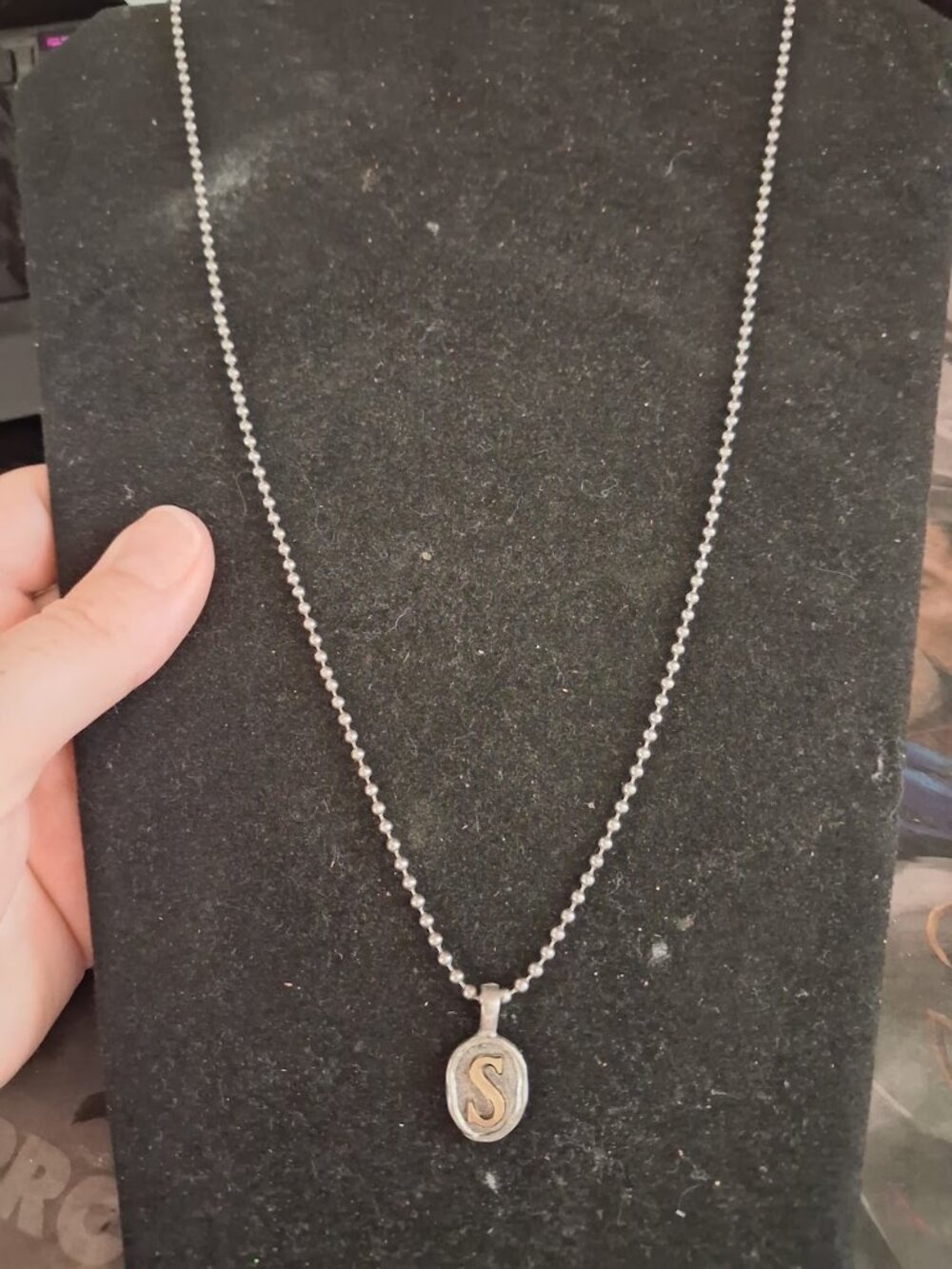 "S" Initial necklace